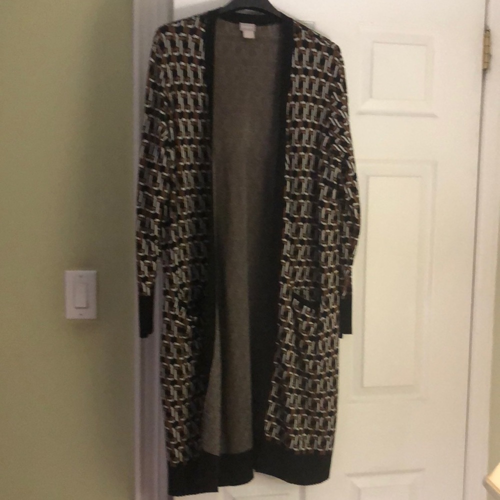 Chicos long open cardigan